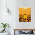 thumbnail image 3 of JRXY Farm Pumpkins Wall Art Farmhouse Autumn Leaves Pictures Wall Decor Rustic Fall Harvest Blessings Painting Thanksgiving Gifts Framed Canvas Artwork for Kitchen Living Room Bedroom 16x20 in, 3 of 4
