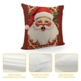 thumbnail image 4 of Creowell Santa Claus Pillow Cushion Covers Winter Style High-Quality 1PC Zipper Closure Home Decor for Sofa Couch Bedroom Car Chair 20x20in, 4 of 5