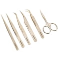 thumbnail image 4 of Fugacal Pinzas para extensión de pestaas, pinzas para pestaas, sujeción fuerte, ergonómica, de alta precisión para injertar pestaas postizas Fugacal No se aplica, 4 of 6