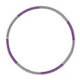 thumbnail image 1 of Hula Ring Esponja de Acero Inoxidable Desmontable Apriete rápidamente el Aro con Peso para el Vientre para Ejercicio Deportivo Jugar 6 Secciones Púrpura Gris, 1 of 10