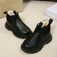 thumbnail image 5 of Childen Winter Ankle Boots Boys Girls Chelsea Boots with Side Zipper Warm Fleece Lined Non-Slip Casual Shoes, 5 of 5
