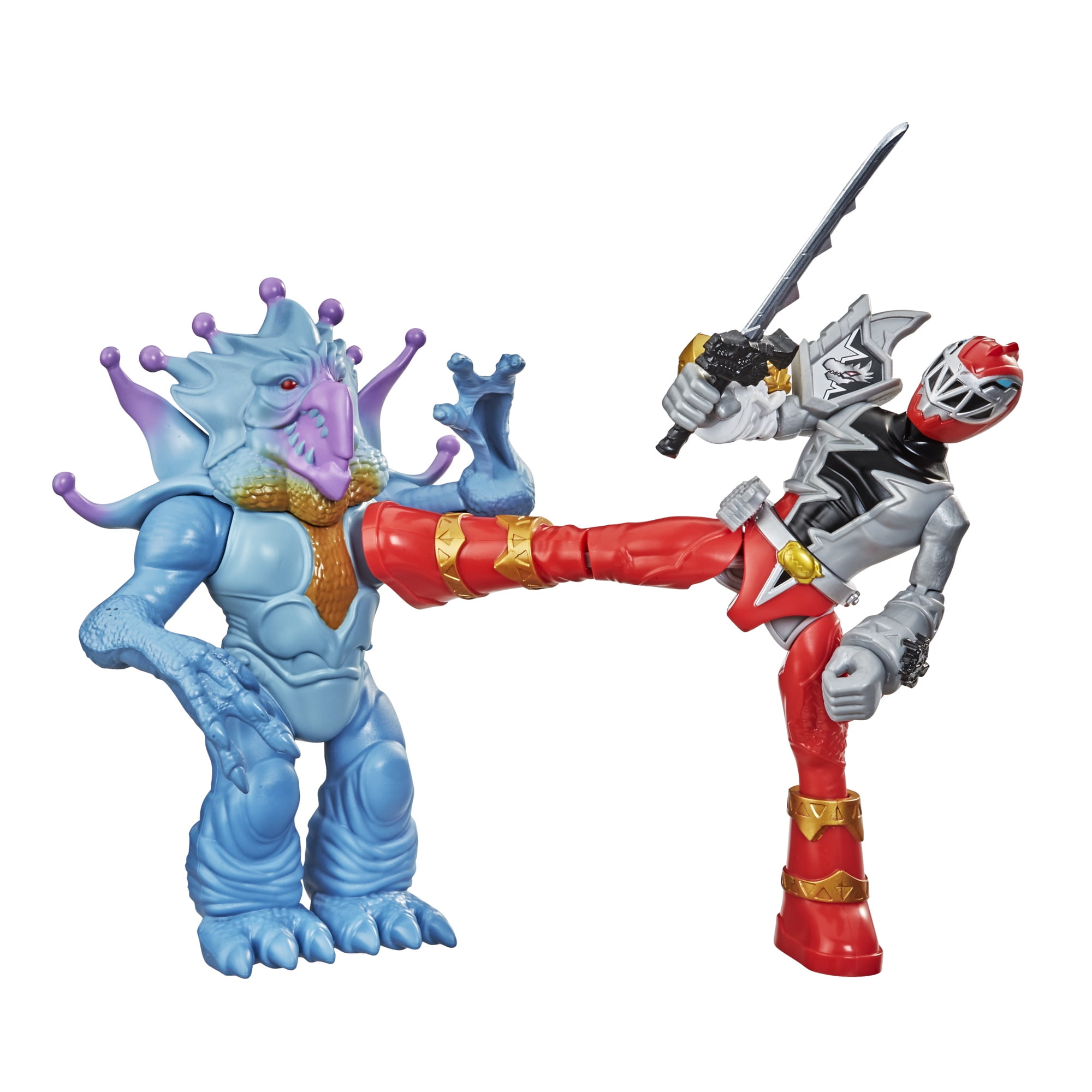 Power Rangers Dino Fury Battle Attackers Red Ranger Vs Doomsnake Action Figure Walmart Com Walmart Com