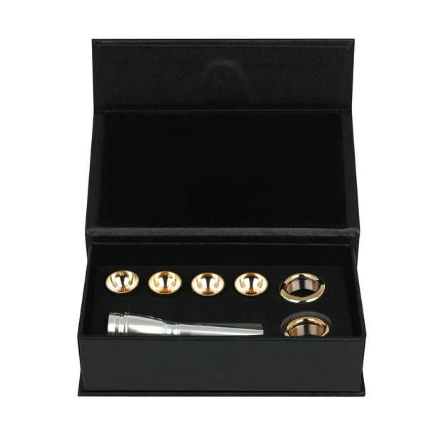 Accesorios para instrumentos Boquilla de trompeta chapada en plata de latón 3C 2C 2B 3B Boquilla de cuerno Pieza de trompeta para principiantes y jugadores profesionales Tomshoo Accesorios para instrumentos