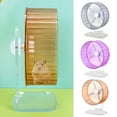 Zksm Easy to Install Hamster Wheel Transparent Exercise Toy Small