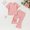Pink, variant on Swuxness Girls 2-Piece Outfits Suits Short Sleeve Sun Print Tops with Elastic Waist Pants Summer