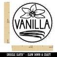 thumbnail image 2 of Vanilla Text with Image Flavor Scent Self-Inking Rubber Stamp Ink Stamper - Black Ink - Medium 1 Inch, 2 of 7