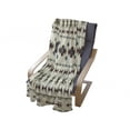 thumbnail image 4 of Tribal Soft Flannel Fleece Throw Blanket, Pattern Inca Illustration Geometric Arrangement, Cozy Plush for Indoor and Outdoor Use, 50" x 70", Beige and Brown, by Ambesonne, 4 of 6