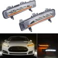 thumbnail image 2 of Geloo DRL LED White Daytime Running Lights Turn Signal Lights Fog Lamp for Car Ford Edge 2009-2014, 2 of 6