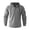 Dark Gray#014, variant on Men's Long Sleeve Hooded Henley Shirts, Drawstring Hood Button Placket Pullover Tops, Solid Color Casual Sweatshirt for Spring Fall Daily Wear, White S