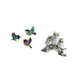 thumbnail image 5 of CarpNettore Wooden Bird Wall Art and Owl Figurines Sculpture for Garden Study Room Farmhouse Living Room Office Cabinet Decor Nightstand Hanging, 5 of 8