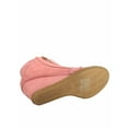 thumbnail image 2 of Peggy-56 Women's High Top Fashion Round Toe Lace Up Wedge Sneaker Shoes ( Dusty Pink, 8.5), 2 of 3