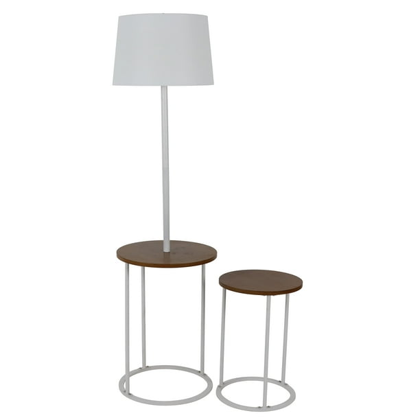 Decor Therapy Lamp And Nesting End Table Combo Com Decor Therapy Lamp And Nesting End, Lamp Table Combo White