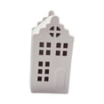 thumbnail image 2 of KLKCMS Ceramic Light up Christmas Mini House Figurine Multipurpose Mini Building Statue 6.3x5.3x12.5cm, 2 of 9
