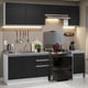 thumbnail image 2 of Cocina Integral con Acessorios 240cm Glamy Blanco/Negro, 2 of 5