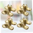 thumbnail image 3 of GOOHOCHY 4Pcs Cabinet Hinges Concealed Zinc Alloy Golden Silent Effect for DIY Projects, 3 of 8
