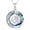 Evil Eye, variant on Chakra Crystal Necklace for Women 925 Sterling Silver Triple Moon Goddess Hamsa Hand Lotus Tree of Life Flower of Life Necklaces 7 Chakra Spiritual Jewelry Gifts for Mom Wife
