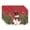 Red, variant on Smile Xmas Snowman Winter Christmas Placemats Set of 4, 12 x 18 Inch, Red
