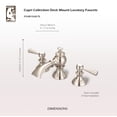 thumbnail image 5 of Water Creation 4.81" Lever Handles Solid Brass Faucet in Brushed Nickel, 5 of 6