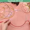 thumbnail image 4 of Uxcell 12-Pack Dream Catcher Rings,4.7 Inch Metal Round Shape Macrame Wreath Floral Ring Hoop for DIY Craft Decorations Silver, 4 of 6
