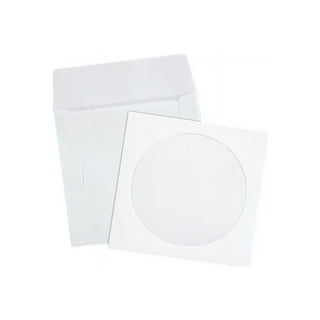 CheckOutStore 200 White CD/DVD Half Sheet Storage Binder Filing Sleeve &  Booklet 