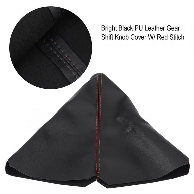 Shifter Boot Universal, PU Leather Shift Boot Retainer Stick Shift Sleeve  Gear Shifter Boot Gear Gaiter Cover 