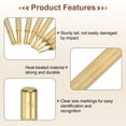 thumbnail image 4 of Uxcell 2pcs Brass Pin Punch 1/4" Non-marring Drive Punch for Watch Repair Automotive, 4 of 5
