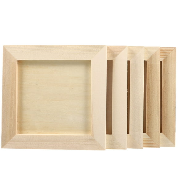 5Pcs Blank Picture Frames Clay Picture Frames Children Painting Picture Frames