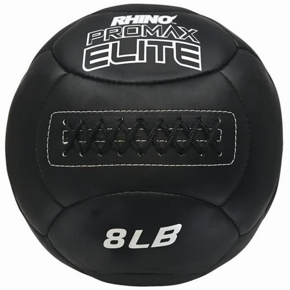 8 lbs Rhino Promax Elite Medicine Ball, Black