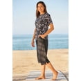 thumbnail image 3 of Swim 365 Women's Plus Size Cross-Back Swim Tee, 3 of 4