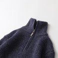 thumbnail image 6 of Povozer Boys School Uniform Sweater Kids Long Sleeve Pullover Fall Winter(Navy,8-9Y), 6 of 6