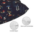 thumbnail image 3 of Zufioo Mushrooms3 Print Double-Sided Throw Pillow Cover, Pillow Protector Home Decor - With Hidden Zipper, Suitable for Bedroom, Living Room, Car Interior-16"x24", 3 of 6
