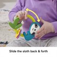 thumbnail image 4 of Fisher-Price Slide & Clack Sloth Baby Teether Toy Sensory Activity for Tummy Time for Newborns, 4 of 5