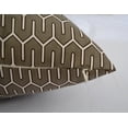 thumbnail image 2 of Aiking Home Collection 100% Cotton Geometric Euro Sham, 26 By 26 Inch, Taupe Gray, 2 of 2