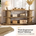 thumbnail image 4 of Tribesigns 62.9-Inch Console Table with Storage, 3-Tier Long Narrow Entryway Sofa Table for Living Room Hallway Entrance, 4 of 6