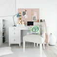 thumbnail image 4 of Monogram Letter Flowers Fabric Decorative Pillow, 4 of 4
