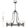 thumbnail image 6 of Allston 8-Light Chandelier in Matte Black, 6 of 6
