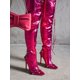 thumbnail image 1 of Pofin-2 Metallic Thigh High Pointy Toe Boots, 1 of 4