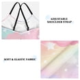 thumbnail image 4 of Girls' One-piece Swimsuit Cross Back Bathing Suit Beach Surfing Sizes 3T-10T Cute Stars and Pink Clouds, 4 of 9