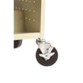 thumbnail image 3 of Hirsh Double-sided Mobile Metal Book Cart Putty/Beige, 3 of 8