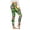 L50-Green1, variant on xfsWaSs Leggings for Women Tropical Print High Waisted Yoga Pants Floral/Tie Dye/Striped Workout Leggings Casual Stretch Athletic Bottoms
