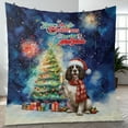 thumbnail image 4 of Merry Christmas and Happy New Year Santa English Springer Spaniel Holiday Xmas Winter 2025 Quilt Blanket Springers Dog Lover Gifts Cozy Comforter Throw Blanket - 00024, 4 of 5