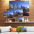 thumbnail image 4 of Design Art - Rivière Chicago avec Ponts au Coucher du Soleil, 4 of 4