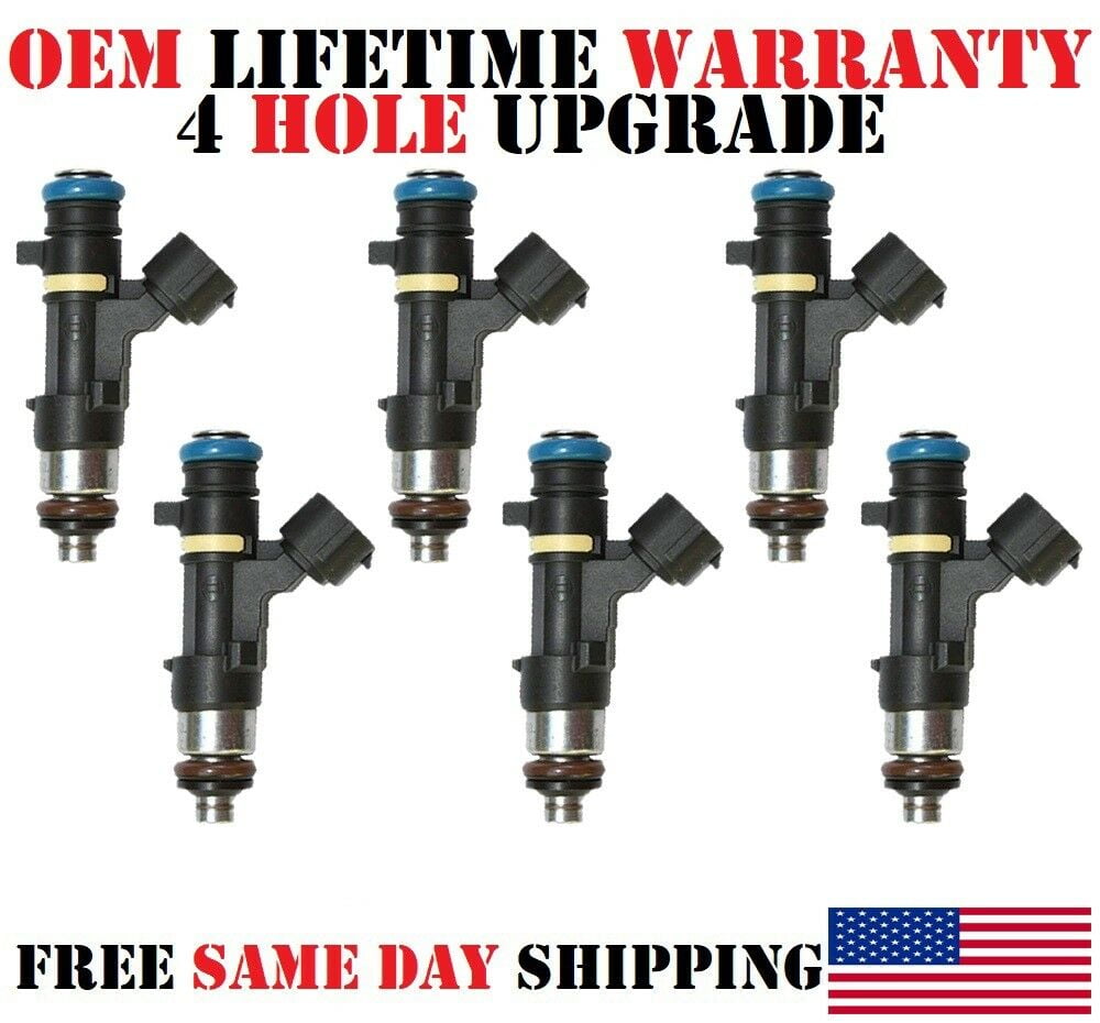 6 Pcs OEM Fuel Injectors For Nissan Armada Titan 5.6L Frontier 4.0L 0280158007