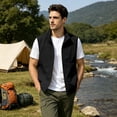 thumbnail image 3 of Yungyresw Fishing Vest Multi Pockets Multi Pocket Vest Full Zipper Waterproof Vest Quick Drying for Camping Hunting, 3 of 9