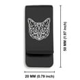 thumbnail image 2 of Stainless Steel Geometric Polygon Cat Animal Classic Slim Money Clip Credit Card Holder, 2 of 2