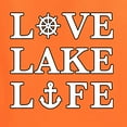 thumbnail image 4 of Wild Bobby, Anchor Wheels Love Lake Life, Men Graphic Tee, Orange, X-Large, 4 of 4