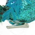 thumbnail image 3 of 10" Turquoise Blue and Green Peacock Clip-On Christmas Ornament, 3 of 4