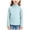 Light Blue, variant on TTUHYWXI Girls' Long Sleeve Turtleneck T-Shirt Kids Basic High Neck Casual Trendy Soft Base Layer Tee Tops (White, 9-10 Years)