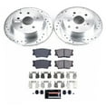 thumbnail image 3 of PowerStop Rear Z23 Evolution Sport Carbon-Fiber Ceramic Brake Pad and Drilled & Slotted Rotor Kit Fits: LEXUS TOYOTA Select Models K4671, 3 of 10