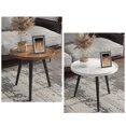 thumbnail image 2 of Table à Thé Ronde Ovale Lisse Moderne Décorative Table d'Appoint Table de Bout Table à Café, 2 of 9